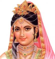 Artist's imagination of character Droupadi